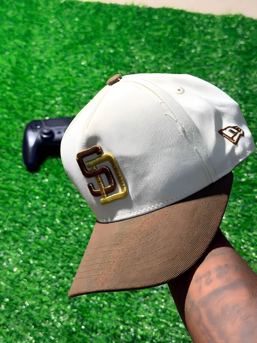 Velimo Casquette San Diego Creme Marron 1
