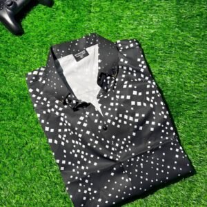 velimo chemise pixel noire manches longues 1